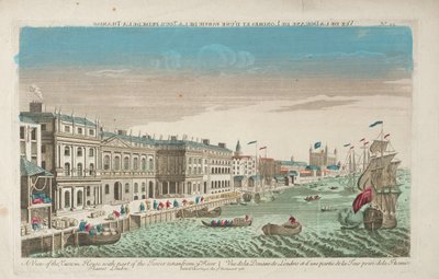 Utsikt over tollhuset og Douana i London av Unknown artist