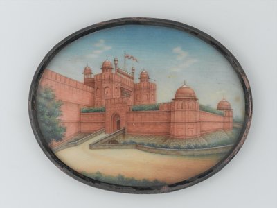 Utsikt over det røde fortet, Delhi, 1850 ca av Unknown artist
