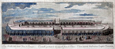 Utsikt over messen i Venezia, Italia. Gravering fra 1700-tallet. av Unknown artist