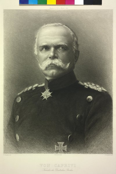 Von Caprivi, kansler for det tyske riket av Unknown artist