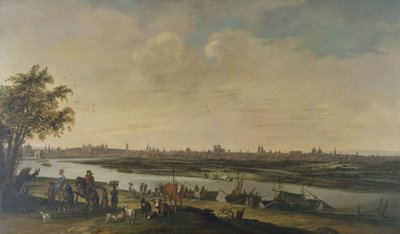 Generelt bilde av Paris, tatt fra bunnen av Chaillot-høyden, cirka 1650, mellom 1645 og 1655 (olje på lerret) av Unknown artist