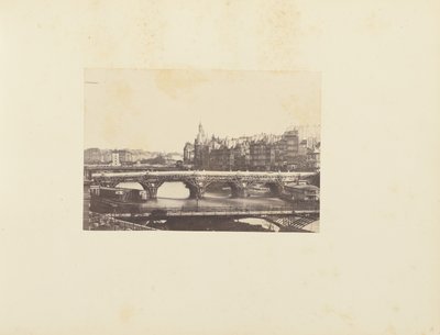 Utsikt tatt fra Pont des Arts i Paris av Unknown artist