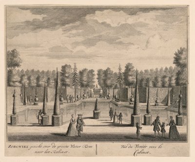 Utsikt fra Vivier mot kabinettet av Unknown artist