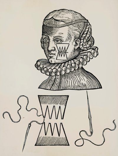 Sår mot kinnet behandlet med plaster for å forhindre spor av stingmerker på huden av Unknown artist