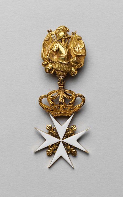 Malteserkors, eller Johanneskorset (Maltas orden eller Johannes av Jerusalems orden, kjent som ordenen til sykehuset eller sykehusansatte) - Det maltesiske korset til Maria Fyodorovna (Marie Fedorovna) -Order, dekorasjoner og medaljer, sent på 1700-tallet. av Unknown artist