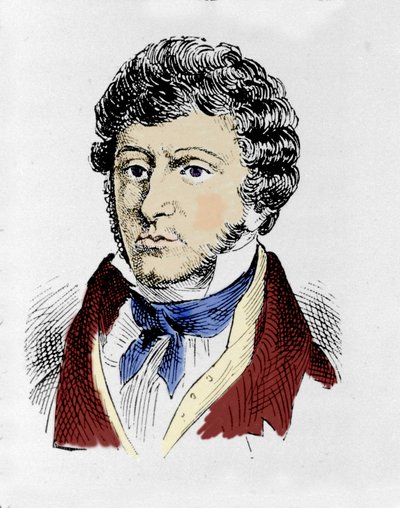 portrett av den irske komponisten John Field (1782 - 1837). av Unknown artist