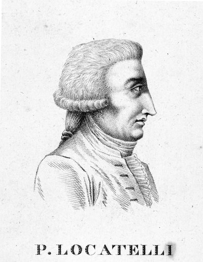 portrett av Pietro Antonio Locatelli. Italiensk fiolinist og komponist (Bergamo av Unknown artist