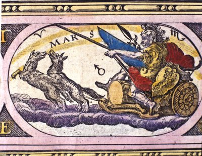 representasjon av guden Mars 1600-tallet (gravering) av Unknown artist
