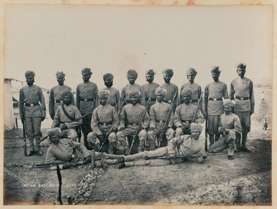 28th Bombay Native Infantry Sepoys av Unknown photographer
