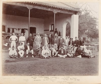 En cricketkamp, Peshawar av Unknown photographer