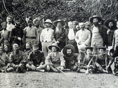 Auguste Pavie (1847-1925), bretonsk oppdagelsesreisende og det fransk-engelske oppdraget til Upper Mekong i 1895. av Unknown photographer
