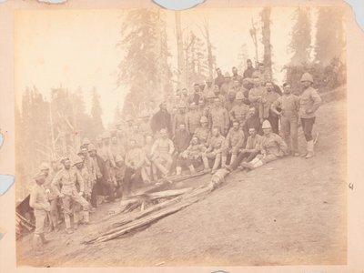 Britiske offiserer, Black Mountain Expedition av Unknown photographer