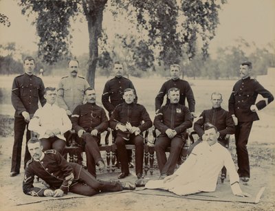 Korporaler av ?C? Kompani, 1. bataljon The Bedfordshire Regiment, 1890 ca av Unknown