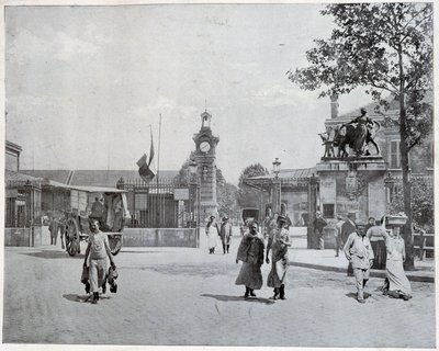 Inngang til slakteriene i La Villette av Unknown photographer