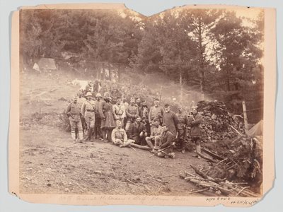 General McQueen og staben, Black Mountain-ekspedisjonen av Unknown photographer