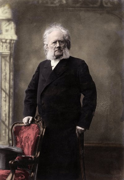 HENRIK IBSEN (1828-1906) norsk poet og dramatiker - Portrett av Henrik (Henri) Johan Ibsen (1828-1906), norsk dramatiker av Unknown photographer