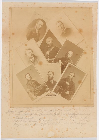 Offiserer for 109th Regiment of Foot (Bombay Infantry) av Unknown photographer
