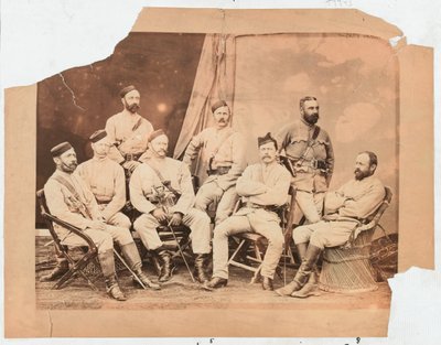 Offiserer for det fjerde Goorkha-regimentet, 1879 av Unknown