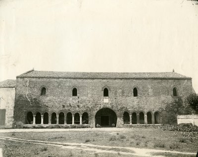 Palazzo della Ragione, Pomposa kloster, Emilia-Romagna, Italia, ca 1890 av Unknown photographer