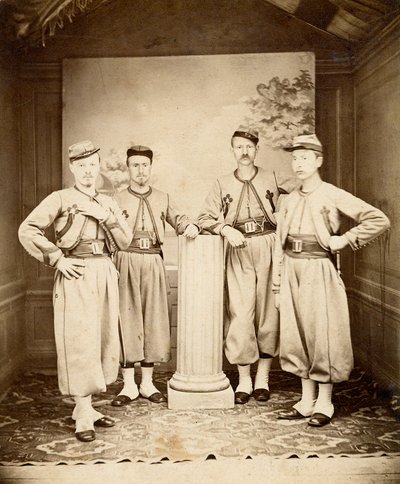 Pavelige Zouaves - Pavelige Zouaves - 1865 - av Unknown photographer