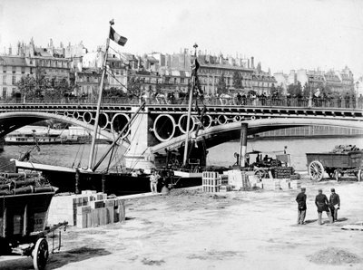 Paris: Karusellbroen og bryggene - fotografering, sent på 1800-tallet av Unknown photographer