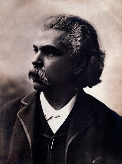 Portrett av Carlos Andrea Gomes (Gomez) (1836-1896) brasiliansk komponist Fotografi. 1800-tallet. Bologna, civico Museo Museo av Unknown photographer