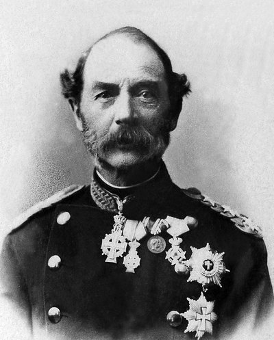Portrett av Christian IX, konge av Danmark (1818-1906). av Unknown photographer