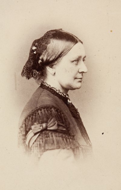 Portrett av Clara Schumann av Unknown photographer