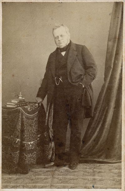 Portrett av grev Camillo Berso av Cavour (1810-61) - rundt 1855 av Unknown photographer
