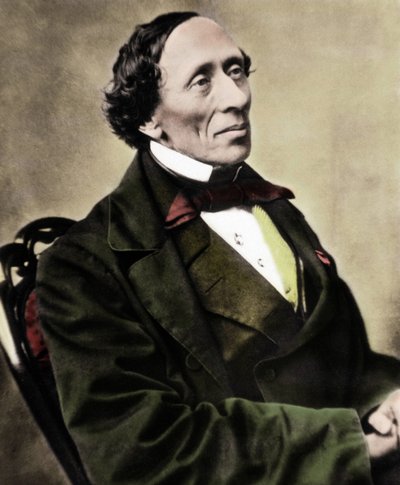 Portrett av den danske forfatteren og poeten Hans Christian Andersen (1805-1875). Foto fra 1860-tallet. av Unknown photographer