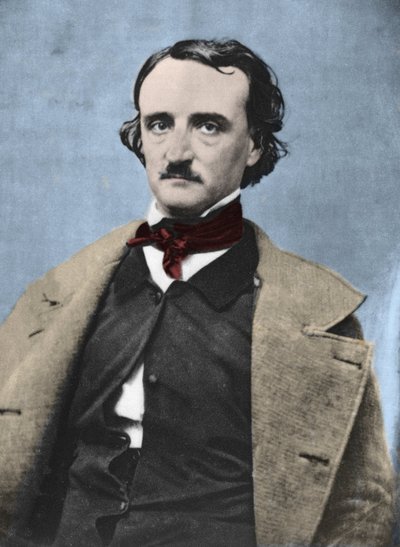 Portrett av Edgar Allan Poe (1809-1849), amerikansk forfatter. av Unknown photographer