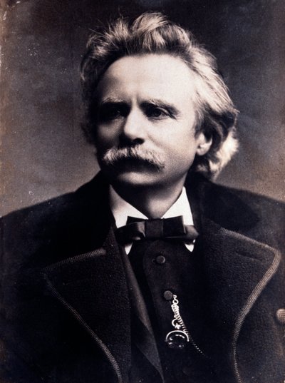 Portrett av Edvard Grieg (1843-1907) Norsk komponist Fotografi. 1800-tallet. Milano, Biblioteca del Conservatorio av Unknown photographer