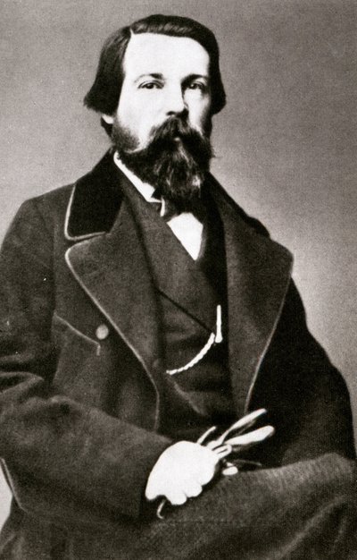 Portrett av Engels. av Unknown photographer