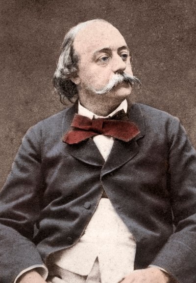 Portrett av den engelske forfatteren Gustave Flaubert (1821-1880) av Unknown photographer