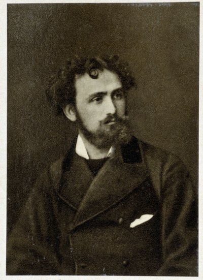 Portrett av Eugène Delacroix (1798 - 1863) i 1854. av Unknown photographer