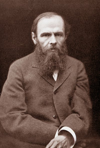 Portrett av Fedor Dostojevskij (1821 - 1881). av Unknown photographer