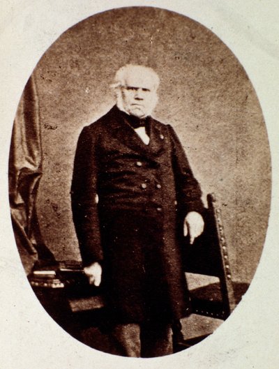 Portrett av Francois Joseph (Francois-Joseph) Fetis (1794-1871) belgisk musikolog, komponist, kritiker og lærer Fotografi. 1800-tallet. Bologna, civico museo musico av Unknown photographer
