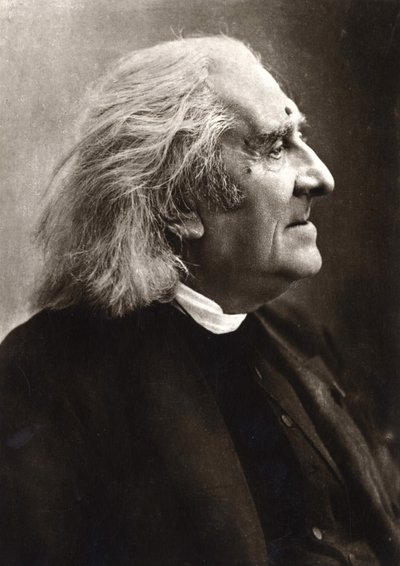 Portrett av Franz Liszt (1811-1886), ungarsk komponist og pianist. av Unknown photographer