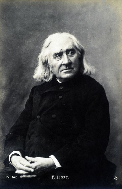 Portrett av Franz Liszt. av Unknown photographer