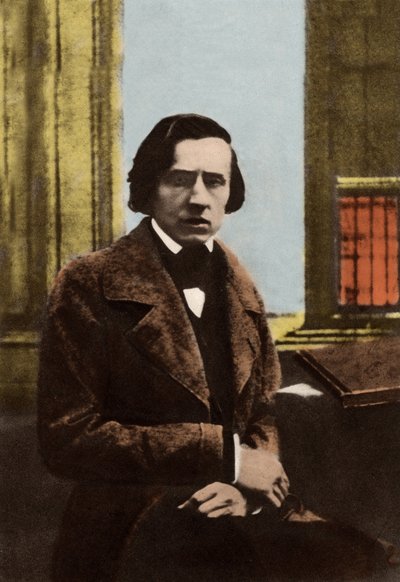 Portrett av Frederic Chopin (1810-1849) av Unknown photographer