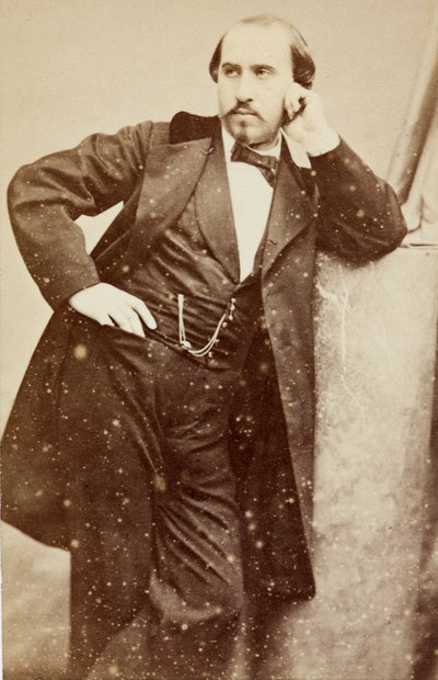 Portrett av Gabriel Fauré, ca. 1860 (s/hvitt-bilde) av Unknown photographer
