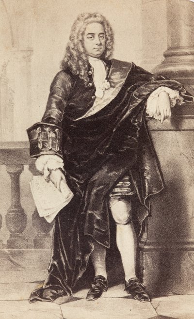 Portrett av George Frideric Handel, ca. 1860-tallet (trykk) av Unknown photographer