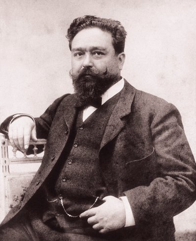 Portrett av Isaac Albeniz (1860-1909), spansk pianist og komponist. Fotografi, 1886. Foundation Albeniz, Madrid. av Unknown photographer