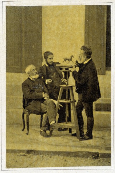Portrett av Jean Louis Meissonnier i 1880, fransk maler og tegneserieskaper (1815 - 1891) av Unknown photographer