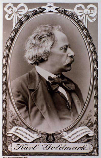 Portrett av Karoly Goldmark (eller Karl) (1830-1915) ungarsk komponist Fotografi. 1800-tallet. Bologna, civico Museo Museo av Unknown photographer