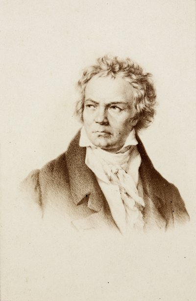 Portrett av Ludwig van Beethoven av Unknown photographer