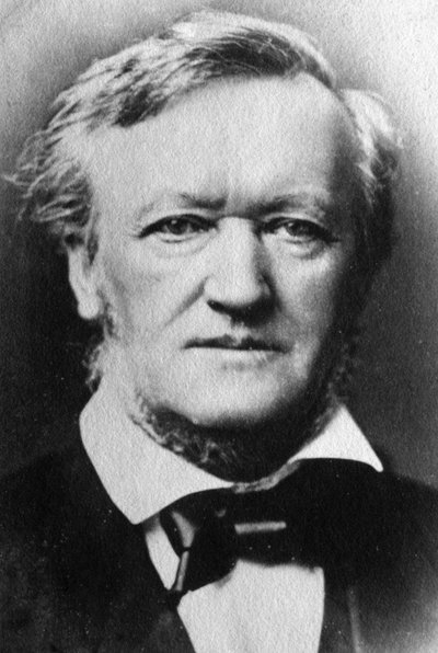 Portrett av Richard Wagner (s/hv-bilde) av Unknown photographer