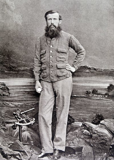Portrett av Speke, britisk oppdagelsesreisende (1827 - 1864) av Unknown photographer