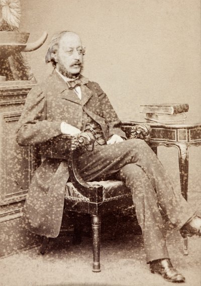 Portrett av Stephen Heller, ca. 1860-tallet (s/hvitt-bilde) av Unknown photographer