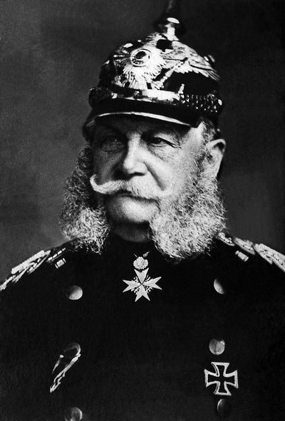 Portrett av Vilhelm I (1797-1888), konge av Preussen fra 1861 til 1888, han ble keiser av Tyskland fra 1871 til 1888. av Unknown photographer